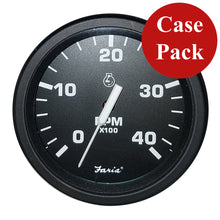 Faria 4" Heavy-Duty Tachometer (4000 RPM) Diesel (Mag P/U) - Black *Bulk Case of 12*
