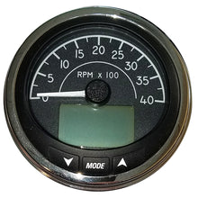 Faria 4" Tachometer (4000 RPM) J1939 Compatible w/o Pressure Port - Euro Black w/Stainless Steel Bezel