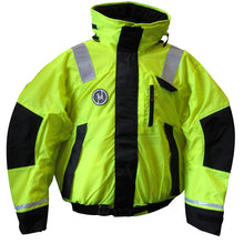 First Watch Hi-Vis Flotation Bomber Jacket - Hi-Vis Yellow/Black - Medium