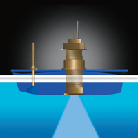 Furuno 235DHT-LMSE Bronze Thru-Hull, Digital Depth & High-Precision Temp Sensor, 7" Stem & High Speed Block (7-Pin)