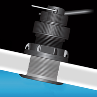 Furuno 235DT-PSE Plastic Thru-Hull, Digital Depth and Temp Sensor (7-Pin)
