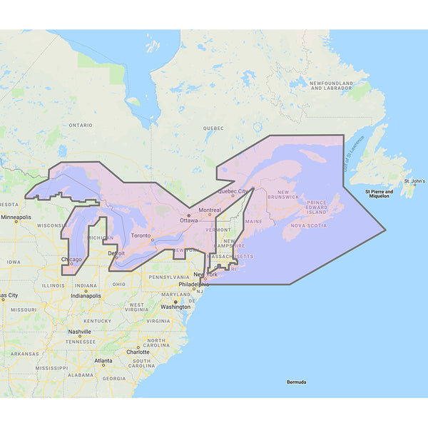 Furuno Great Lakes & Maritimes Vector Charts - 3D Data & Standard Resolution Satellite Photos - Unlock Code