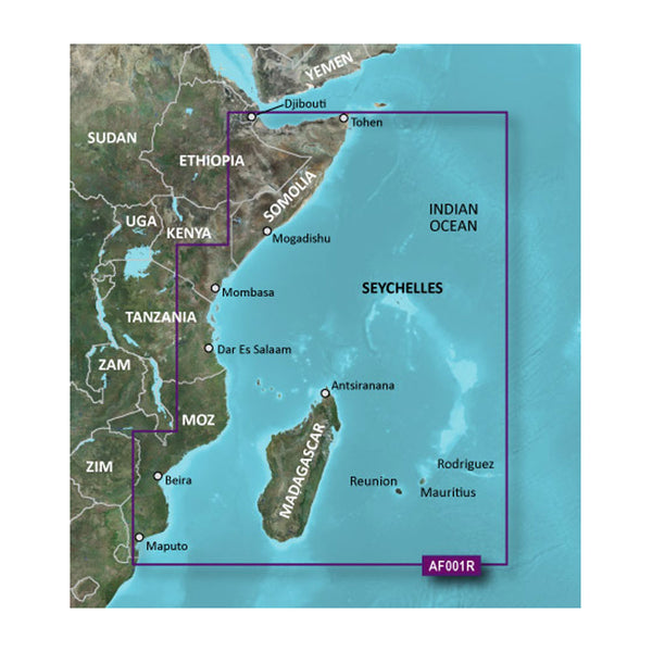 Garmin BlueChart® g2 HD - HXAF001R - Eastern Africa - microSD™/SD™