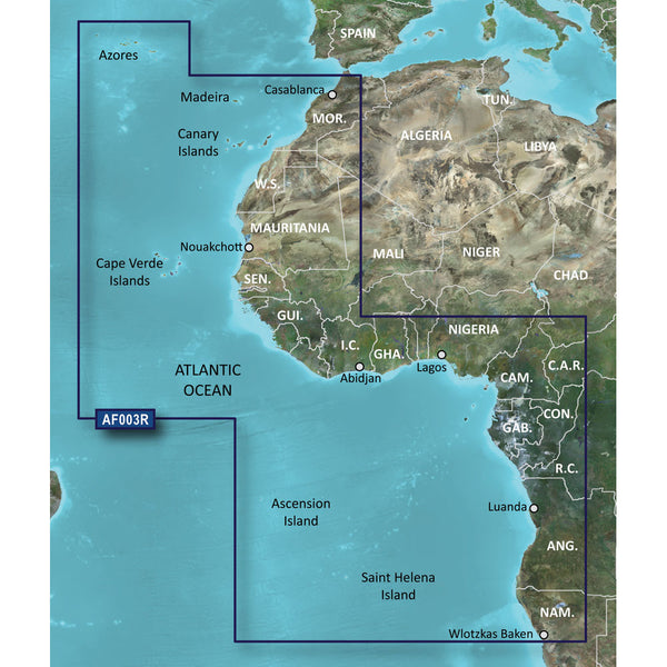 Garmin BlueChart® g2 Vision® HD - VAF003R - Western Africa - microSD™/SD™