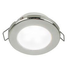 Hella Marine EuroLED 75 3" Round Spring Mount Down Light - White LED - Stainless Steel Rim - 24V