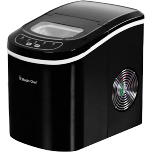 MagicChef Ice Maker, 27 lbs/day, Portable, Black
