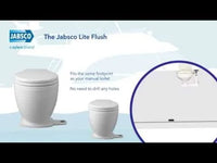 Jabsco Lite Flush Electric 12V Toilet w/Footswitch