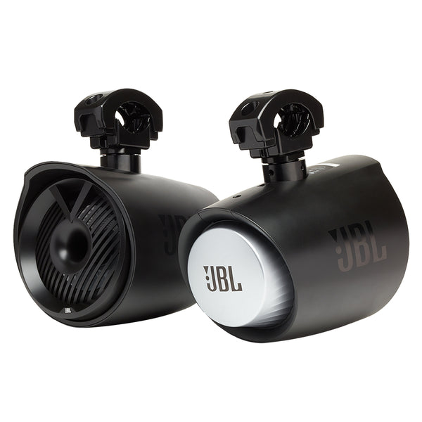 JBL 6.5" RGB MT6HLB Wake Tower X Speakers - 300W Pair - Black