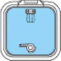 Lewmar Size 10 Ocean Series Hatch Flat Base