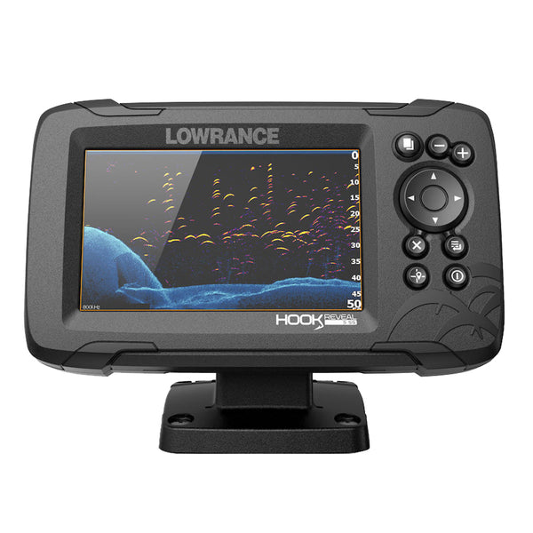 Lowrance HOOK Reveal 5 Combo w/SplitShot Transom Mount & C-MAP Contour™+ Card
