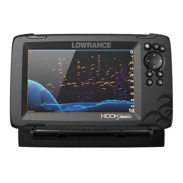 Lowrance HOOK Reveal 7 Combo w/50/200 HDI Transom Mount & Navionics+ Chart