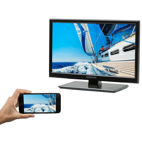 Majestic 19" LED 12V HD TV w/Built-In Global Tuners - 1x HDMI