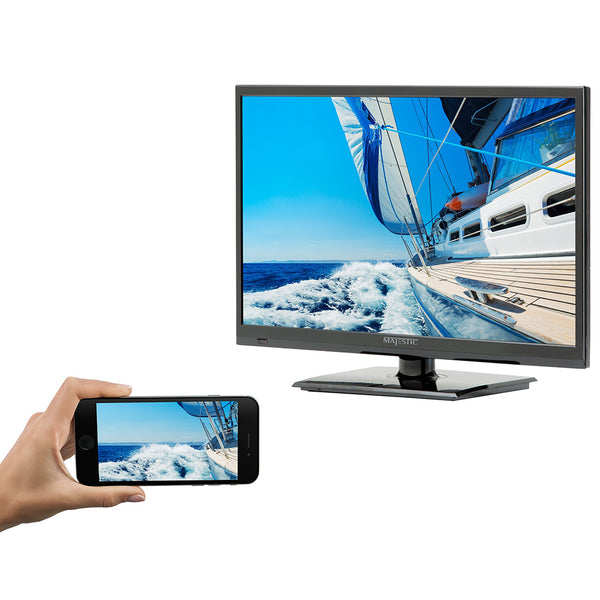 Majestic 22" LED Full HD 12V TV w/Built-In Global HD Tuners, DVD, USB & MMMI Ultra Low Power Current