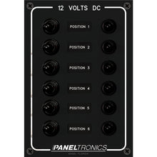 Paneltronics Waterproof Panel - DC 6-Position Toggle Switch & Circuit Breaker