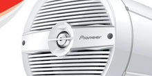 Pioneer 7.7" 250W IPX7® Tower Speaker w/RGB LED Lighting - Classic Grill - White