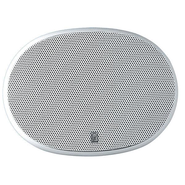 Poly-Planar 6" x 9" 3-Way Platinum Oval Marine Speaker - (Pair) White