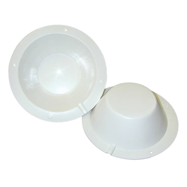 Poly-Planar 8-½" Speaker Back Cover - White