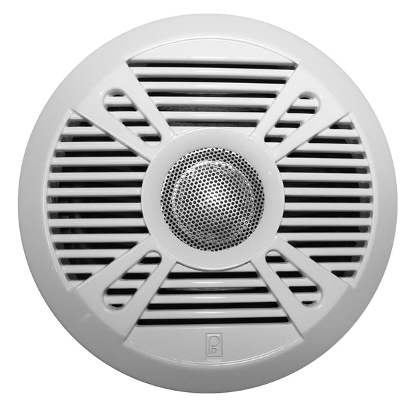 Poly-Planar MA7050 5" 2-Way Marine Speaker w/2 Grills - White & Graphite