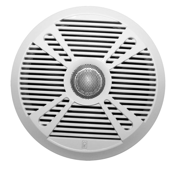 Poly-Planar MA7065 6.5" 2-Way Marine Speaker w/2 Grills - White & Graphite