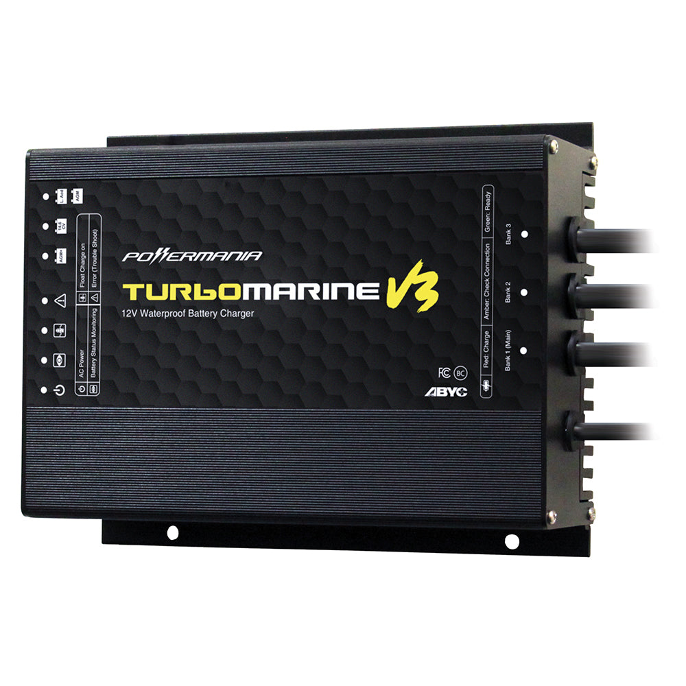 Powermania Turbo M220V3 20 Amp 2-Bank 12/24VDC Waterproof Charger 