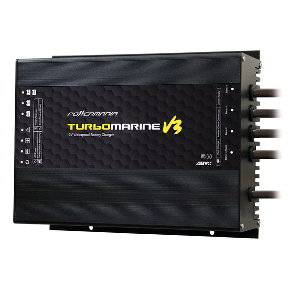 Powermania Turbo M340V3 40 Amp 3-Bank 12/24/36VDC Waterproof Charger