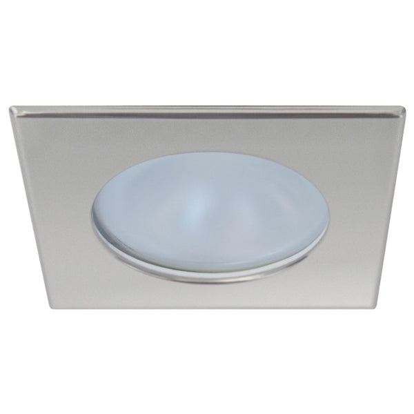 Quick Blake XP Downlight LED -  6W, IP66, Spring Mounted - Square Satin Bezel, Round Daylight Light