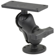 RAM Mount 1.5" Ball Mount w/2.5" Round Base, Short Arm & 2" x 4" Plate f/Humminbird Helix 7 Only