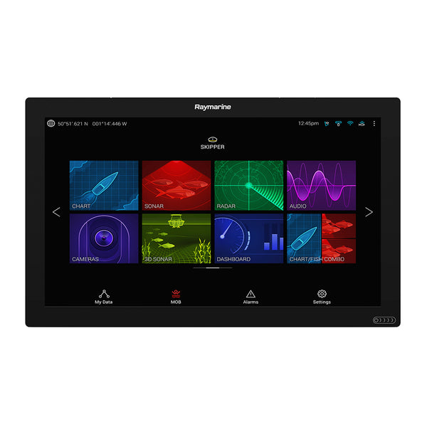 Raymarine Axiom XL 22 Glass Bridge Multifunction Display Kit with RCR-SD, Alarm & Cable