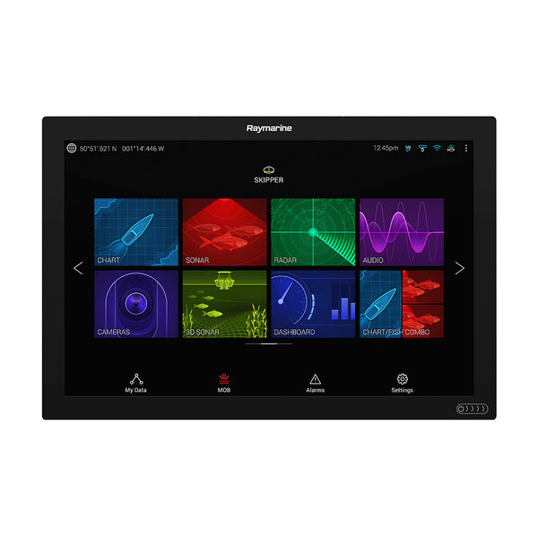 Raymarine Axiom XL 24 Glass Bridge Multifunction Display Kit w/RCR-SD, Alarm & Cable