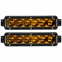 RIGID Industries 6" SR-Series SAE Compliant Fog Light - Black w/Yellow Light