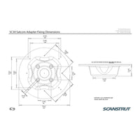 Scanstrut Adapter Mount f/ Mini Satcom Antennas