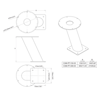 Scanstrut Camera Power Tower 12" f/FLIR M300 Series