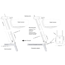 Scanstrut LMB-A1 Self Leveling Radar Mount - Backstay (A) - f/ Raymarine/Garmin Domes