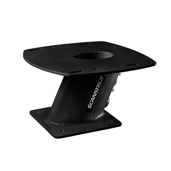 Scanstrut PowerTower 6" Aluminum 2kW/4kW Raymarine, Garmin, Navico BR24/3G/4G Radomes Aft Lean - Black