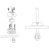 Scanstrut Small Deck Seal Connector - .83" Cable - .35"