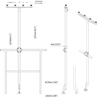 Scanstrut T-Pole - Pole Mount f/4 GPS or VHF Antennas