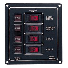Sea-Dog Aluminum Switch Panel - Vertical - 4 Switch