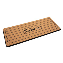 SeaDek Faux Teak Helm Station Pad - 16" x 39" 20mm - Large - Faux Teak w/Black Laser SD Logo