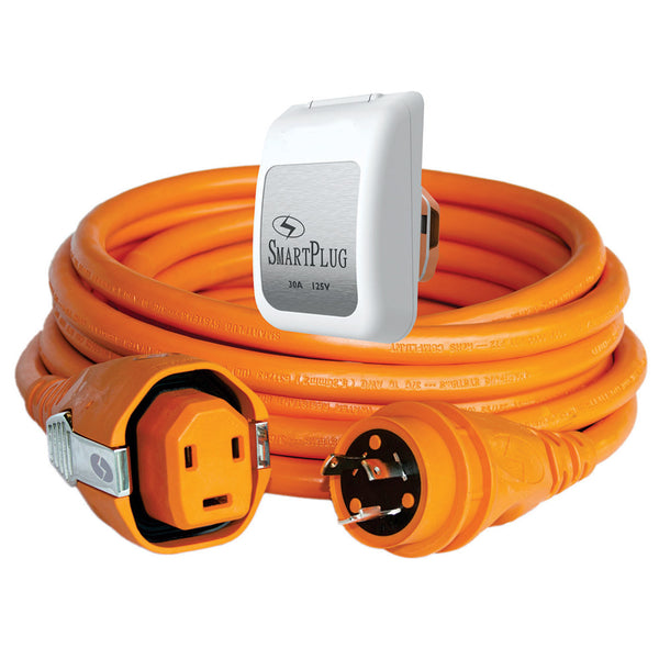 SmartPlug 30 Amp Dual Configuration 50' Cordset w/Tinned Wire &Twist-Type Connector & 30 Amp Non-Metallic White Inlet