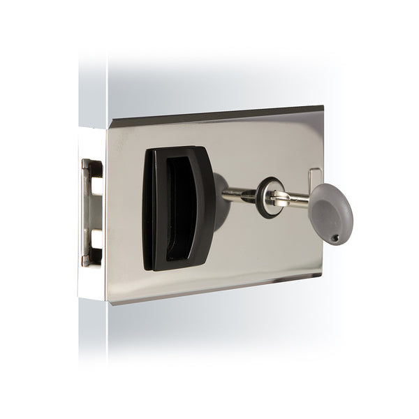 Southco Flush Sliding Door Latch Square Aluminum Marine Hardware