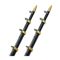 TACO 15' Telescopic Outrigger Poles 1-1/8" - Black/Gold