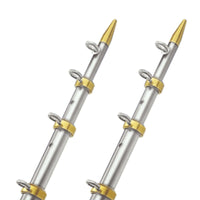 TACO 15' Telescopic Outrigger Poles HD 1-½" - Silver/Gold