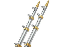 TACO 15' Telescopic Outrigger Poles 1-1/8" - Silver/Gold