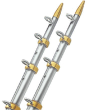TACO 15' Telescopic Outrigger Poles HD 1-½" - Silver/Gold