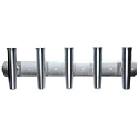 Tigress 5 Rod Aluminum Transom Mount Rod Holder - 35"
