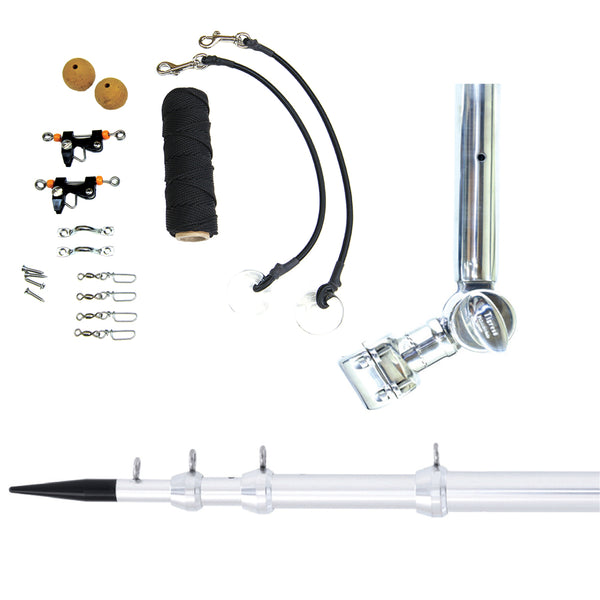 Tigress T-Top Clamp-On Telescoping System - 1-1/8" - Silver
