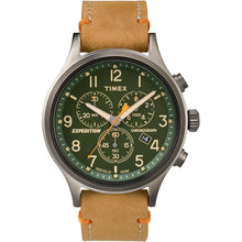 Timex Expedition® Scout™ Chronograph Leather Watch - Green Dial