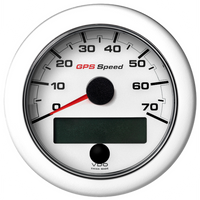 Veratron 3-3/8" (85mm) OceanLink® GPS Speedometer (0-70 KN/MPH/KMH) - White Dial & Bezel