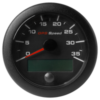 Veratron 3-3/8" (85mm) OceanLink® GPS Speedometer - Black Dial & Bezel (0-35 K/MPH/KMH)