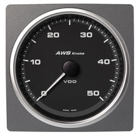 Veratron 4-3/8" (110mm) AcquaLink® Apparent Wind Angle 0-50 Knots - 12/24V - Black Dial & Bezel